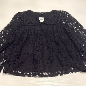 NWT INC Black Lace top